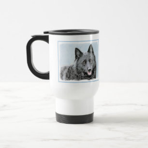 Mug De Voyage Peinture Schipperke - Cute Original Chien Art