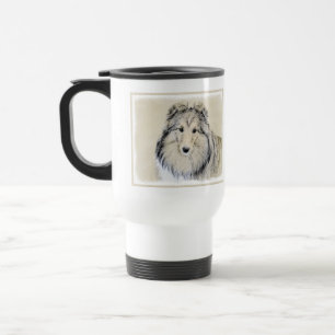 Mug De Voyage Peinture Shetland Sheepdog - Jolie art original ch