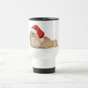 Mug De Voyage Pékinois Père Noël