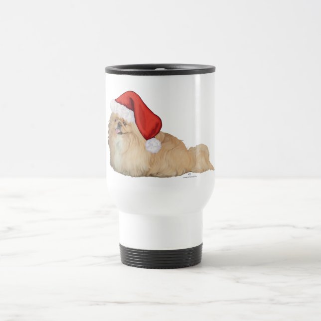 Mug De Voyage Pékinois Père Noël (Centre)