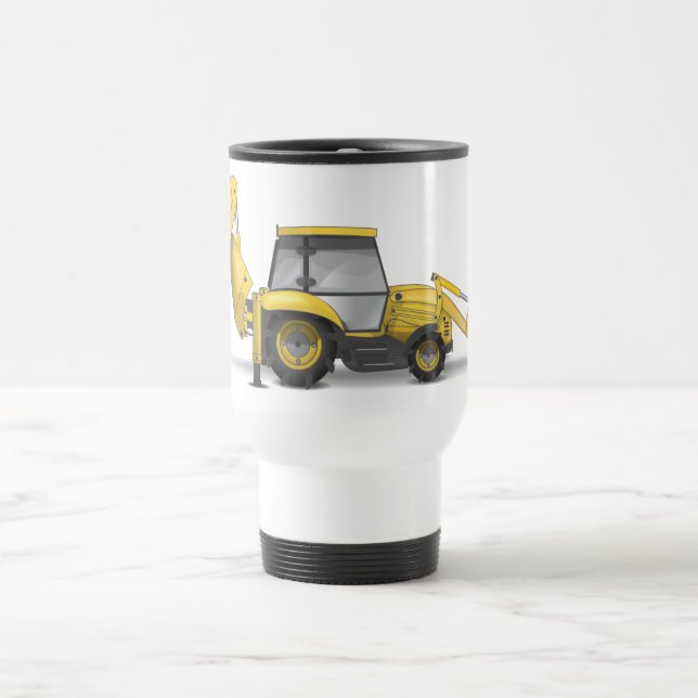 Mug De Voyage Pelle sur excavatrice (Centre)