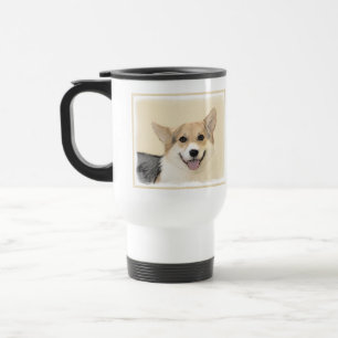 Mug De Voyage Pembroke Welsh Corgi Peinture - Chien d'art origin