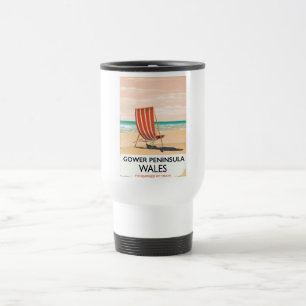 Mug De Voyage Péninsule de Gower au Pays de Galles affiche de vo