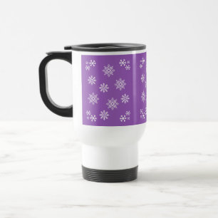 Mug De Voyage Peppy Purple Penguin Flocon de neige