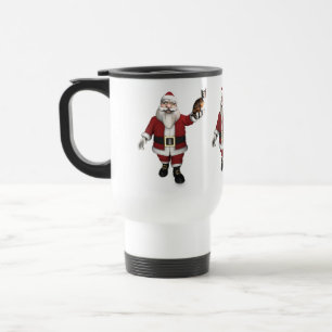 Mug De Voyage Père Noël Avec Chat Calico