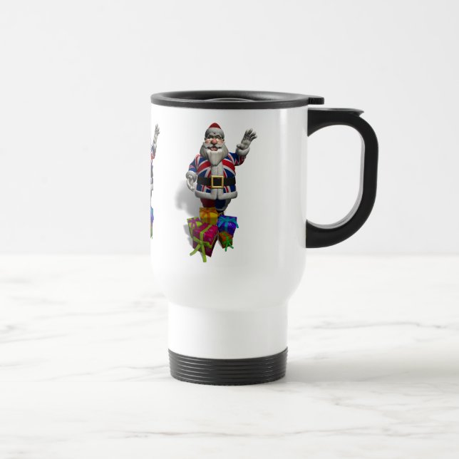 Mug De Voyage Père Noël du Royaume-Uni (Droite)