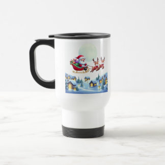 Mug De Voyage Père Noël et Reindeer Christmas Magic Night Tee