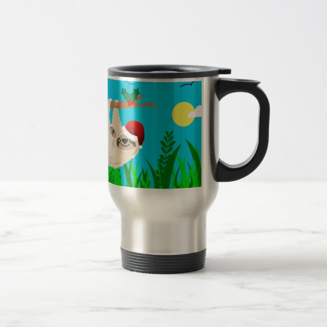Mug De Voyage père Noël sloth (Droit)