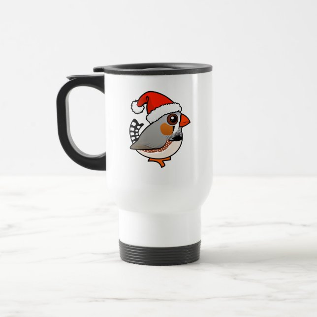 Mug De Voyage Père Noël Zebra Finch (Gauche)