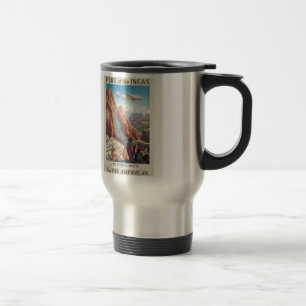 Mug De Voyage Pérou vintage des Incas via Pan American Travel