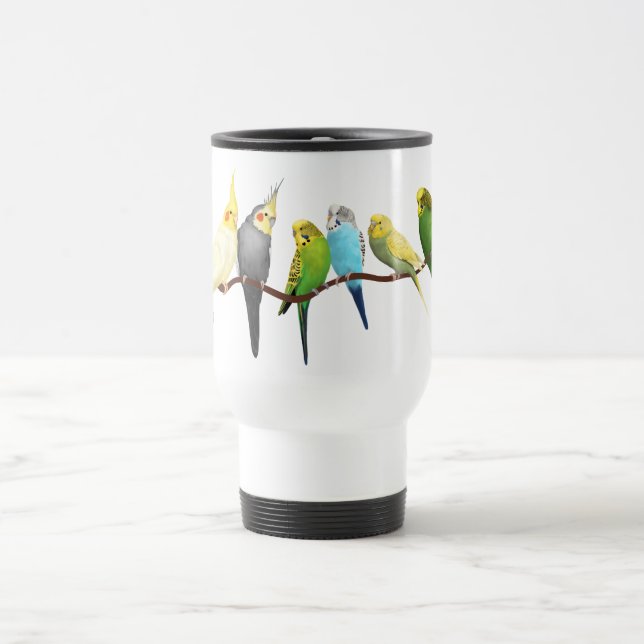 Mug De Voyage Perruches et Cockatiels ! (Centre)