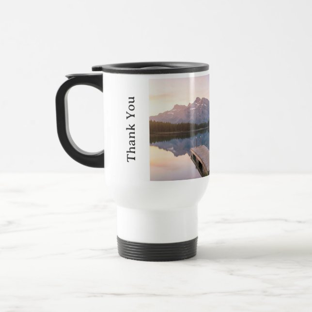 Mug De Voyage Personalise Alps Mountain Lake Nature Landscape (Gauche)