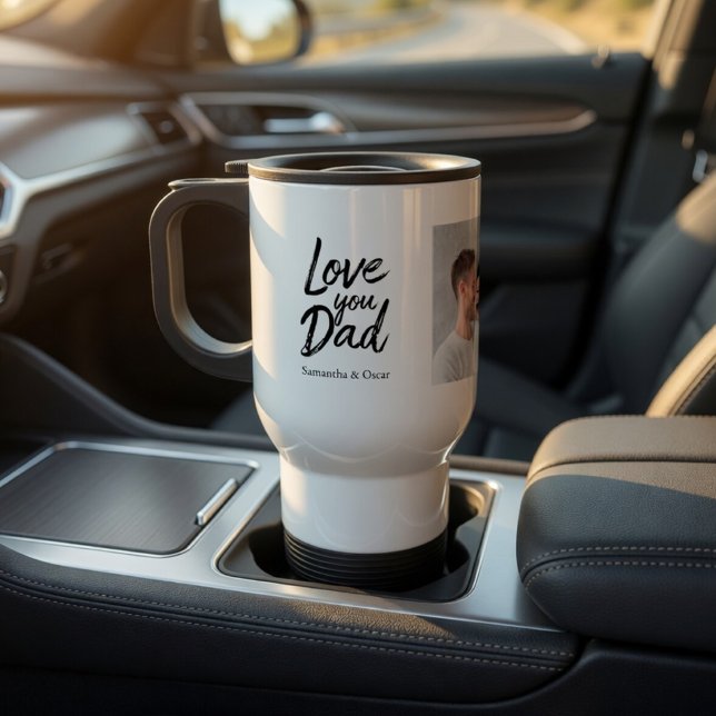 Mug De Voyage Personalized Dad with Photo Custom Gift (Créateur téléchargé)