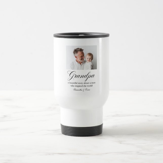 Mug De Voyage Personalized Grandpa | Custom Grandfather Gift (Centre)