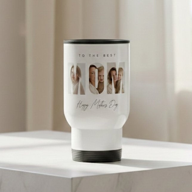 Mug De Voyage Personalized Photo MOM | Custom Mother’s Day Gift (Créateur téléchargé)