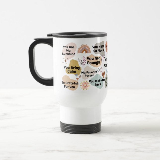 Mug De Voyage Personalized You Are So Loved Encouragement Quote (Gauche)