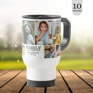 Mug De Voyage Personnalisé 10 Photo Collage Famille Est Pour Tou