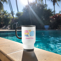 Mug de voyage personnalisé 'Au revoir l'école, bon