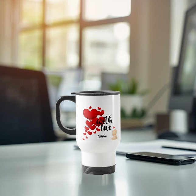 Mug de voyage personnalisé avec amour (Créateur téléchargé)