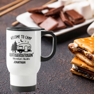 Mug De Voyage Personnalisé Funny Sarcastic Camping