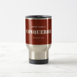 Mug De Voyage Personnalisé PLUS QU'UN CONQUÉRANT Christian RED