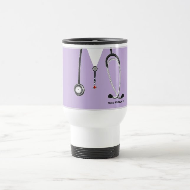 Mug de voyage personnalisé pour infirmière (Centre)
