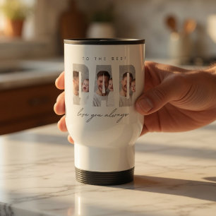 Mug de voyage personnalisé pour Papa avec photo