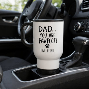Mug de voyage personnalisé pour papa de chien Ca