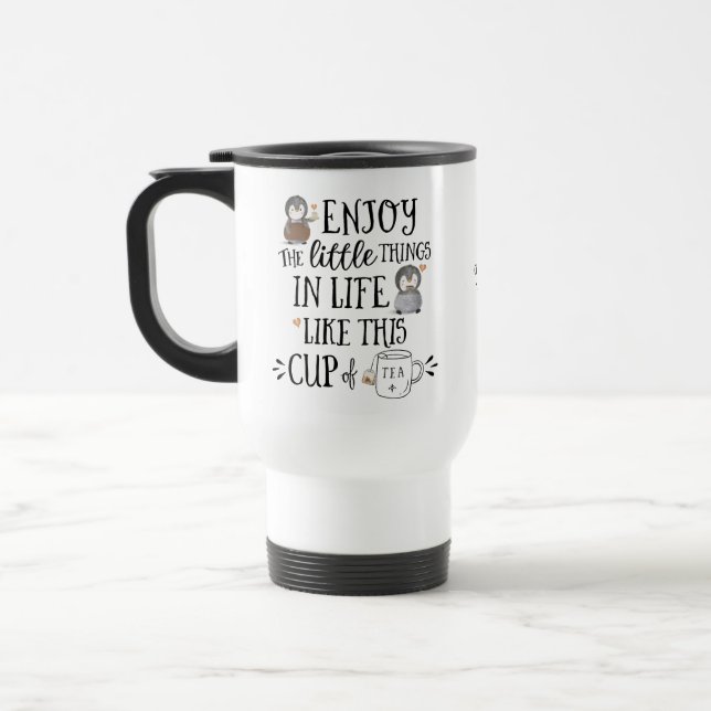 Mug De Voyage Personnalisé Profitez des petites choses dans la v (Gauche)