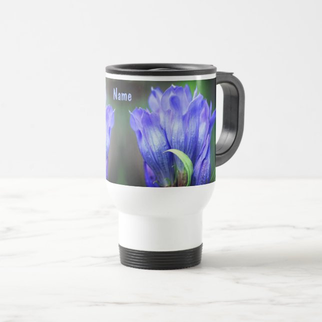 Mug De Voyage Personnalité de Blue Gentian (Devant droit)
