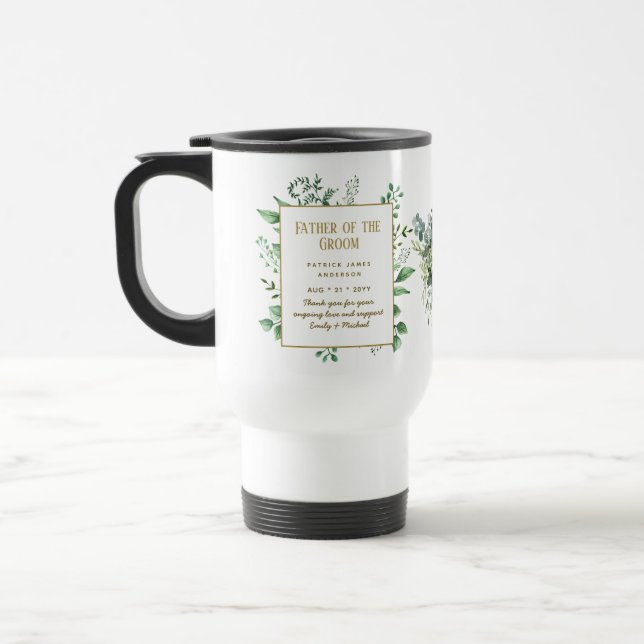 Mug De Voyage Personnalité du Prix Father of Groom Groomsman (Gauche)