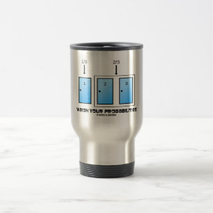 Mug De Voyage Pesez vos probabilités (trois portes)