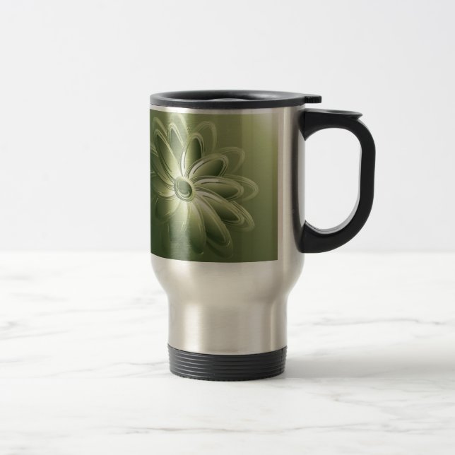 Mug De Voyage pétales verts (Droit)