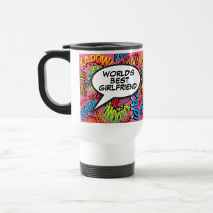 Mug De Voyage Petite amie la meilleure au monde Livre de bande d