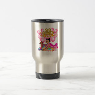 Mug De Voyage Petite fille en rose