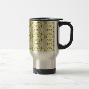 Mug De Voyage Petites Roses Jaunes