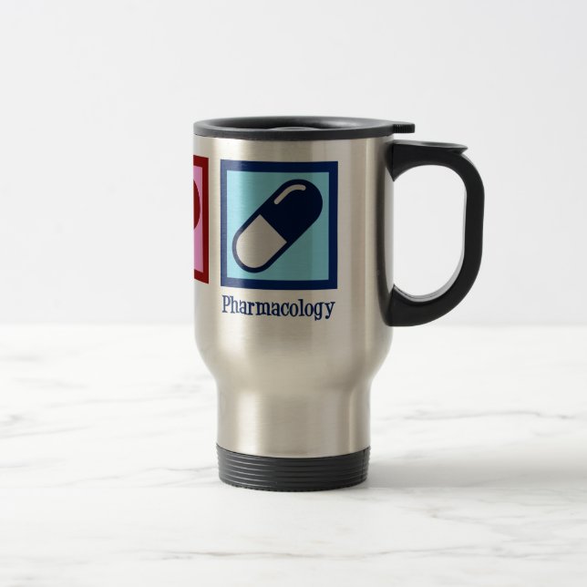 Mug De Voyage Pharmocologue Paix Amour Pharmocologie (Droit)