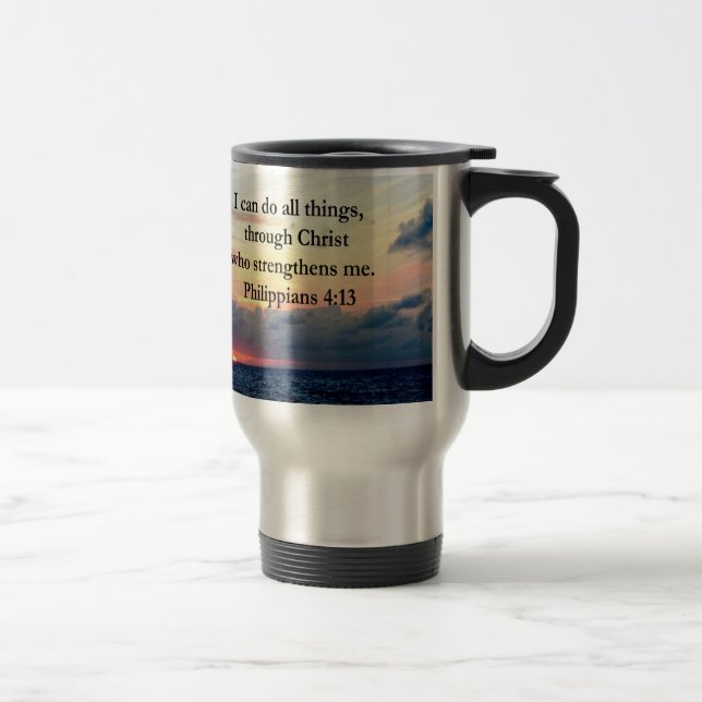 MUG DE VOYAGE PHILIPPIENS 4:13 CONCEPTION DU LEVER (Droit)