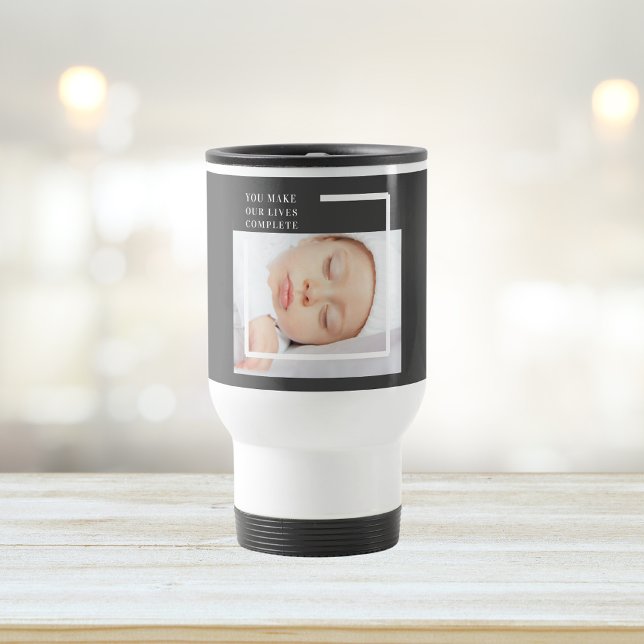 Mug De Voyage Photo bébé mignonne moderne | Citation de beauté (Créateur téléchargé)