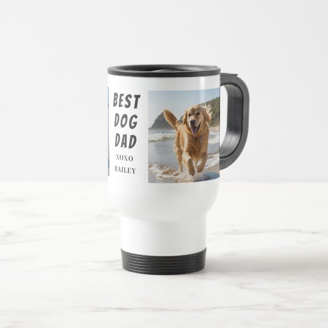 Mug De Voyage Photo Best Dog Dad (Devant droit)