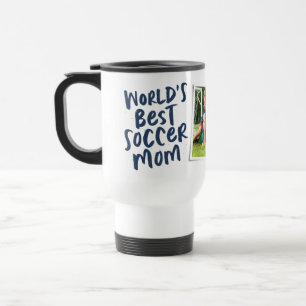 Mug De Voyage Photo bleu marine tendance de la meilleure maman d