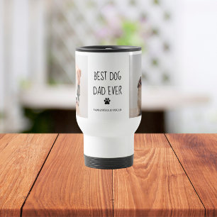 Mug De Voyage Photo Collage moderne Meilleur Papa Chien Jamais
