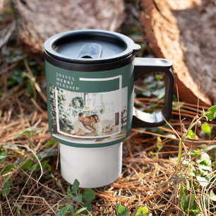 Mug De Voyage Photo de famille moderne   Joyeux Joyeux Joyeux Bé