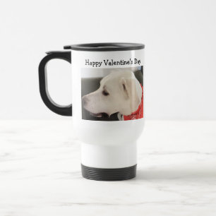 Mug De Voyage Photo de profil de chien mignon portant l'écaille 