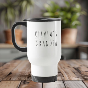 Mug De Voyage Photo grand-père personnalisée   Cadeau personnali
