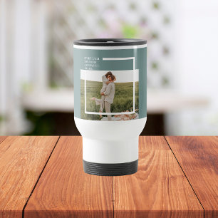 Mug De Voyage Photo moderne Green Famille Jolie Cadeau