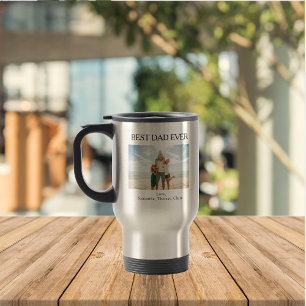 Mug De Voyage Photo personnalisée Meilleur papa jamais