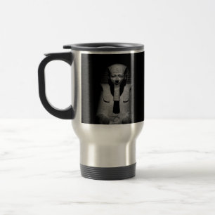 Mug De Voyage Photographie du roi pharaon en noir et blanc