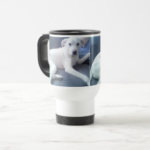 Mug De Voyage Photos de mignonne Consacré Loyal Chien Blanc avec