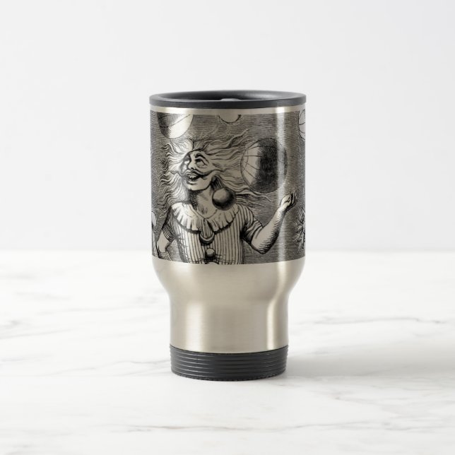 Mug De Voyage Physicien jonglant avec les planètes (Centre)